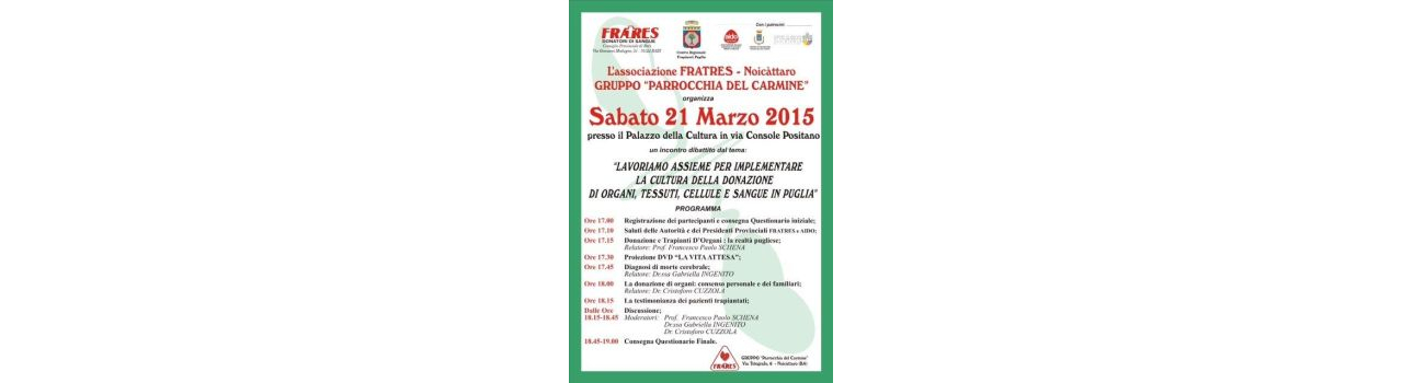 La locandina dell'evento